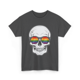 Rainbow Skull LGBT Pride T-Shirt - Dark Heather