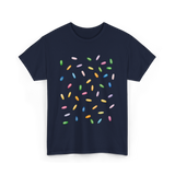 Rainbow Sprinkles Ice Cream T-Shirt - Navy