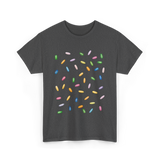 Rainbow Sprinkles Ice Cream T-Shirt - Dark Heather