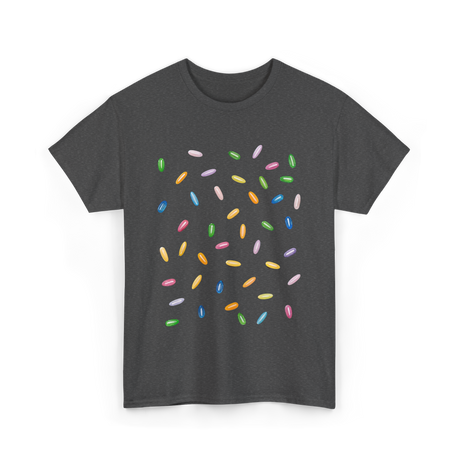 Rainbow Sprinkles Ice Cream T-Shirt - Dark Heather