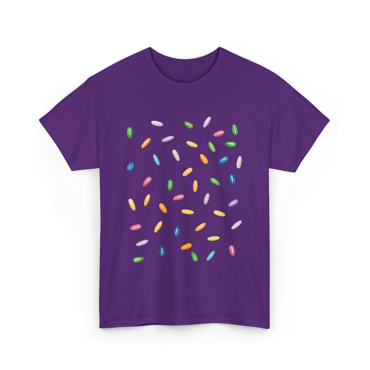 Rainbow Sprinkles Ice Cream T-Shirt - Purple