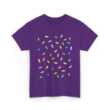 Rainbow Sprinkles Ice Cream T-Shirt - Purple