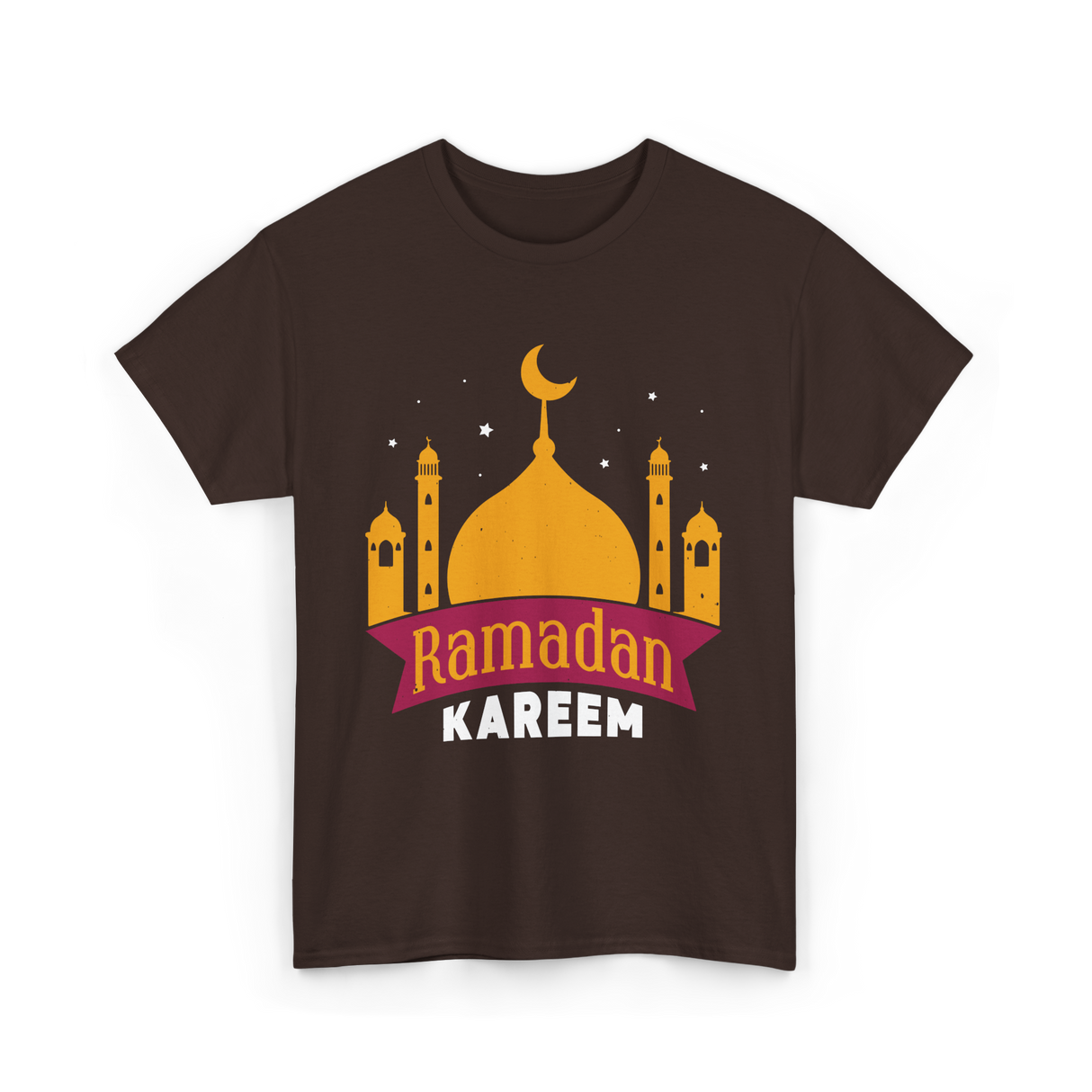 Ramadan Kareem Muslim Festival T-Shirt - Dark Chocolate