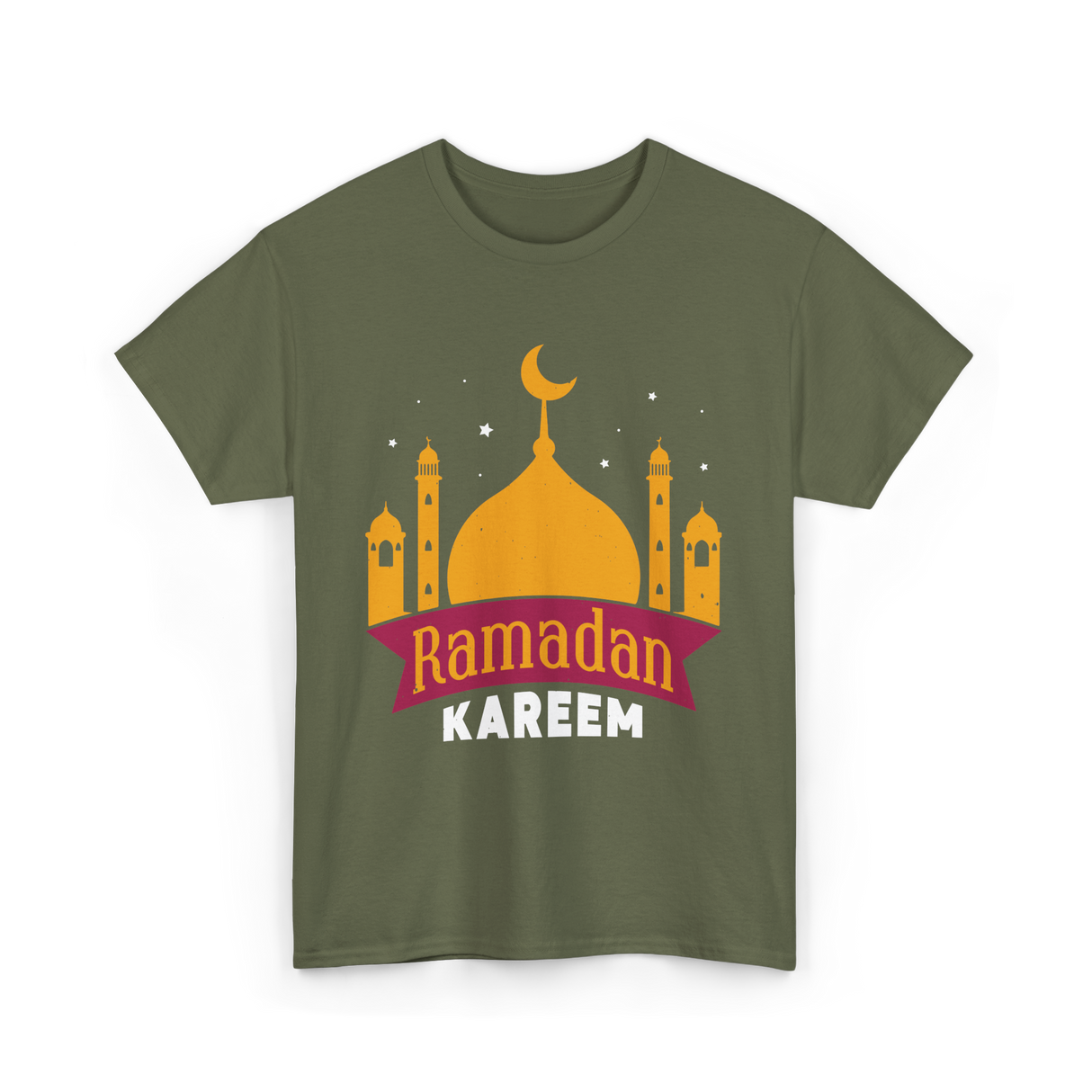 Ramadan Kareem Muslim Festival T-Shirt - Military Green