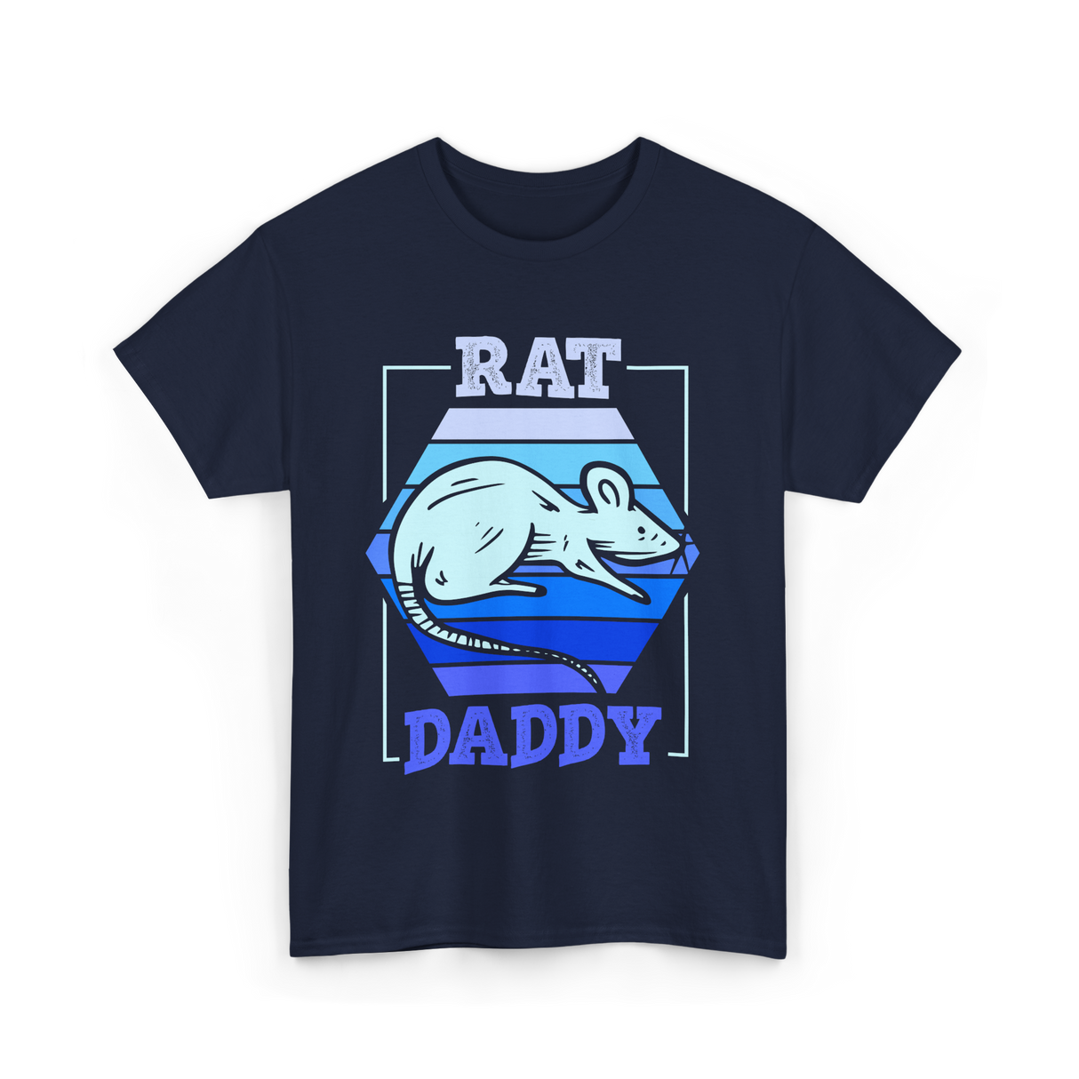 Rat Daddy Animal Lover Dad T-Shirt - Navy