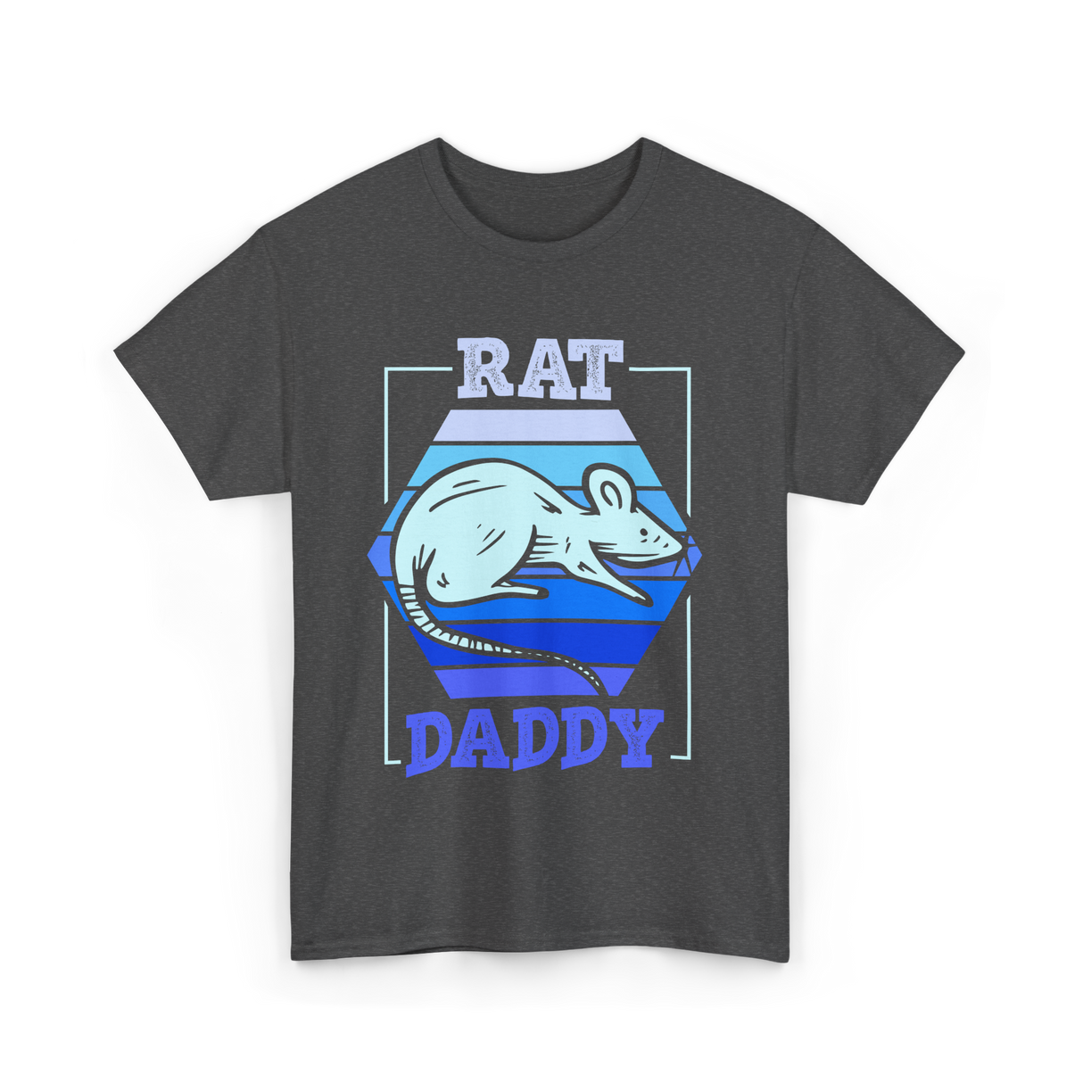 Rat Daddy Animal Lover Dad T-Shirt - Dark Heather