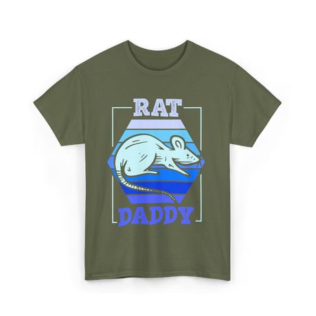 Rat Daddy Animal Lover Dad T-Shirt - Military Green