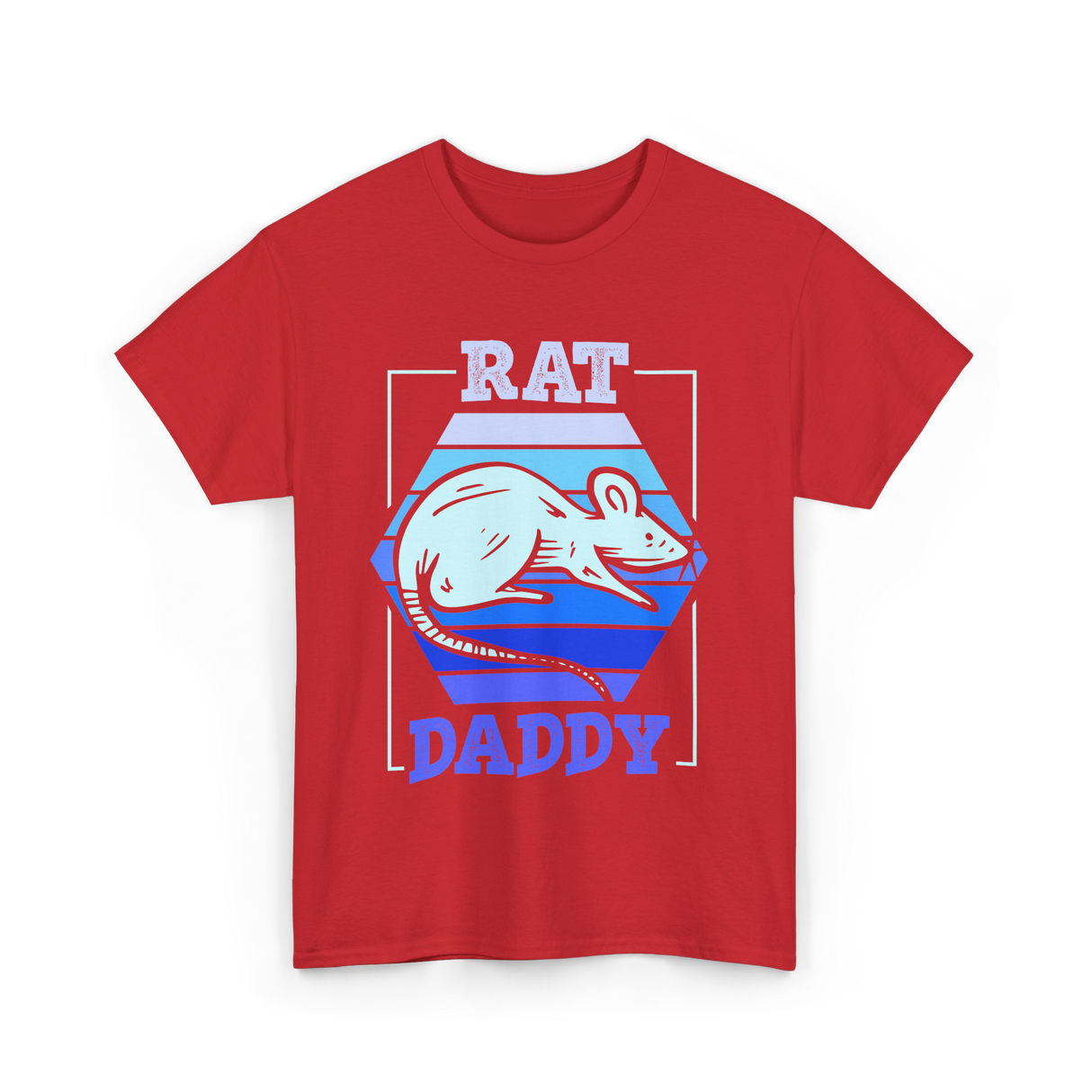 Rat Daddy Animal Lover Dad T-Shirt - Red