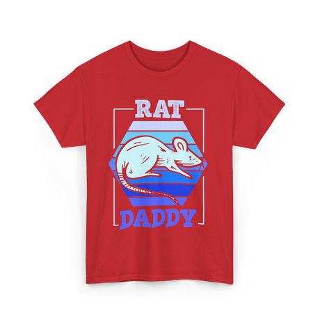 Rat Daddy Animal Lover Dad T-Shirt - Red