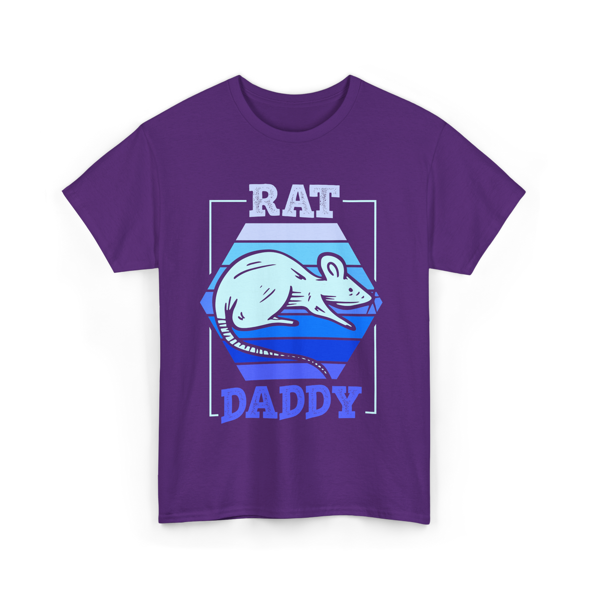 Rat Daddy Animal Lover Dad T-Shirt - Purple