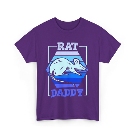 Rat Daddy Animal Lover Dad T-Shirt - Purple