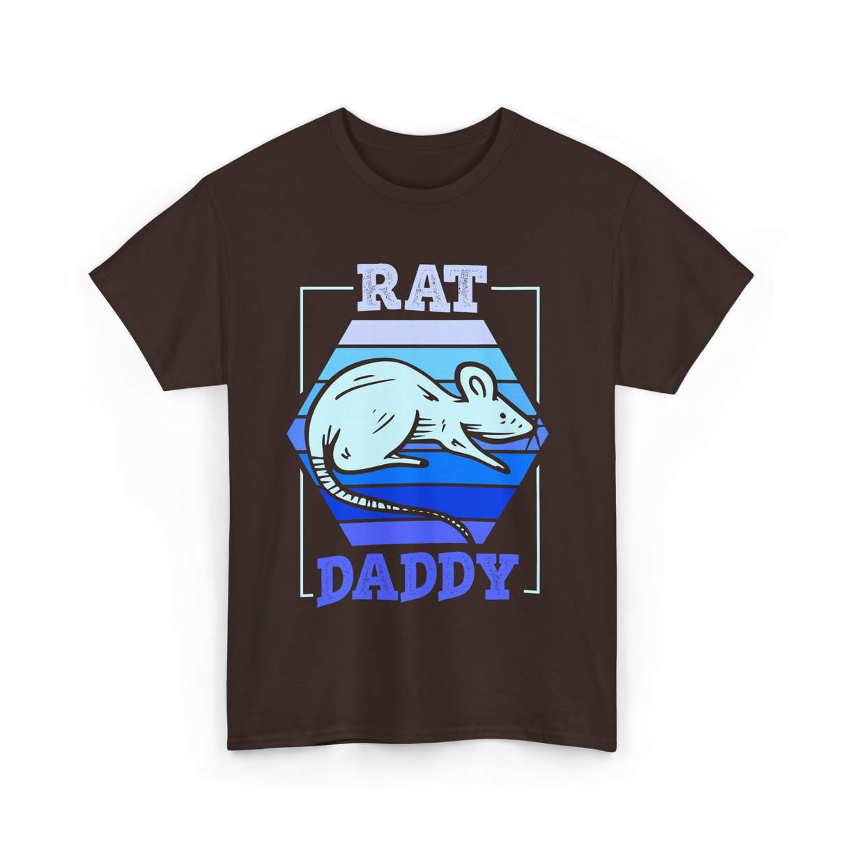 Rat Daddy Animal Lover Dad T-Shirt - Dark Chocolate