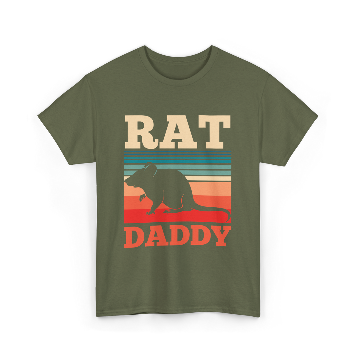 Rat Daddy Animal Lover T-Shirt - Military Green