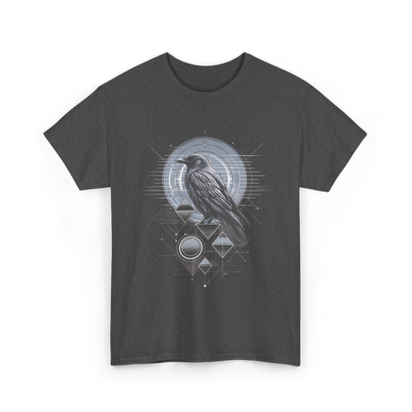 Raven Crow Dark Bird Mysticism T-Shirt - Dark Heather