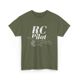 RC Pilot Remote Control Flying T-Shirt - Military Green