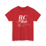 RC Pilot Remote Control Flying T-Shirt - Red