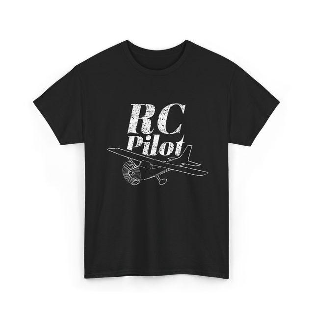 RC Pilot Remote Control Flying T-Shirt - Black