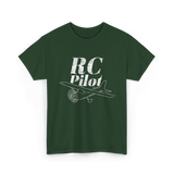 RC Pilot Remote Control Flying T-Shirt - Forest Green