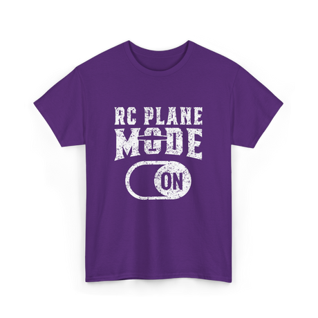 RC Plane Mode On RC Plane T-Shirt - Purple