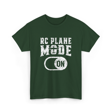 RC Plane Mode On RC Plane T-Shirt - Forest Green