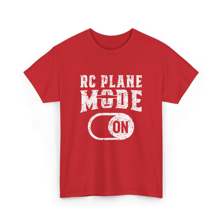 RC Plane Mode On RC Plane T-Shirt - Red