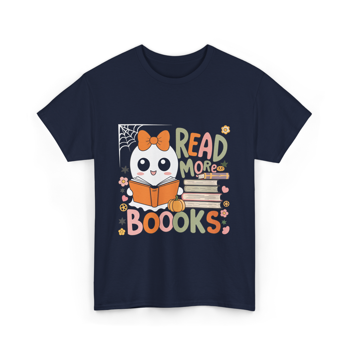 Read More Books Ghost T-Shirt - Navy