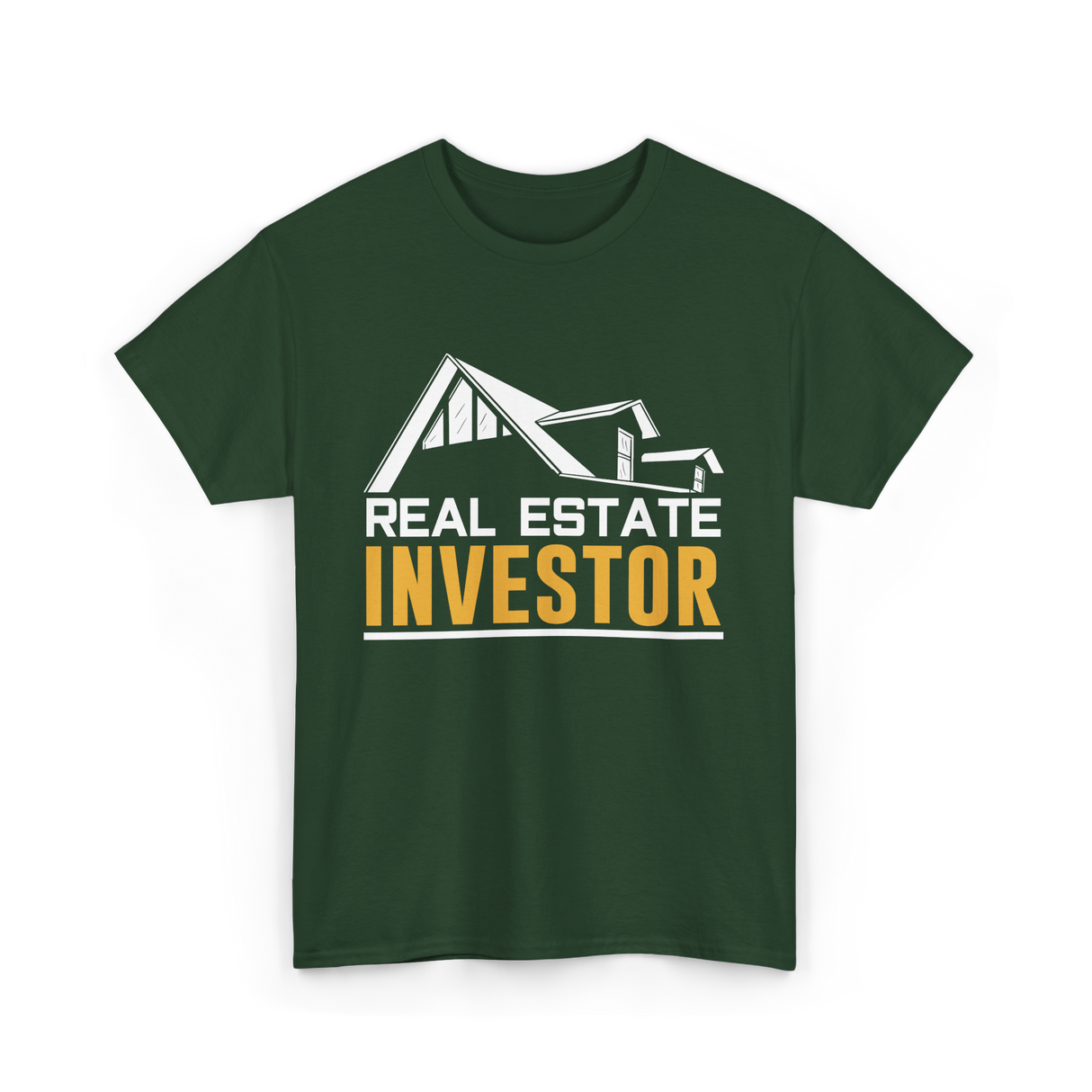 Real Estate Investor Investing T-Shirt - Forest Green