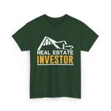 Real Estate Investor Investing T-Shirt - Forest Green