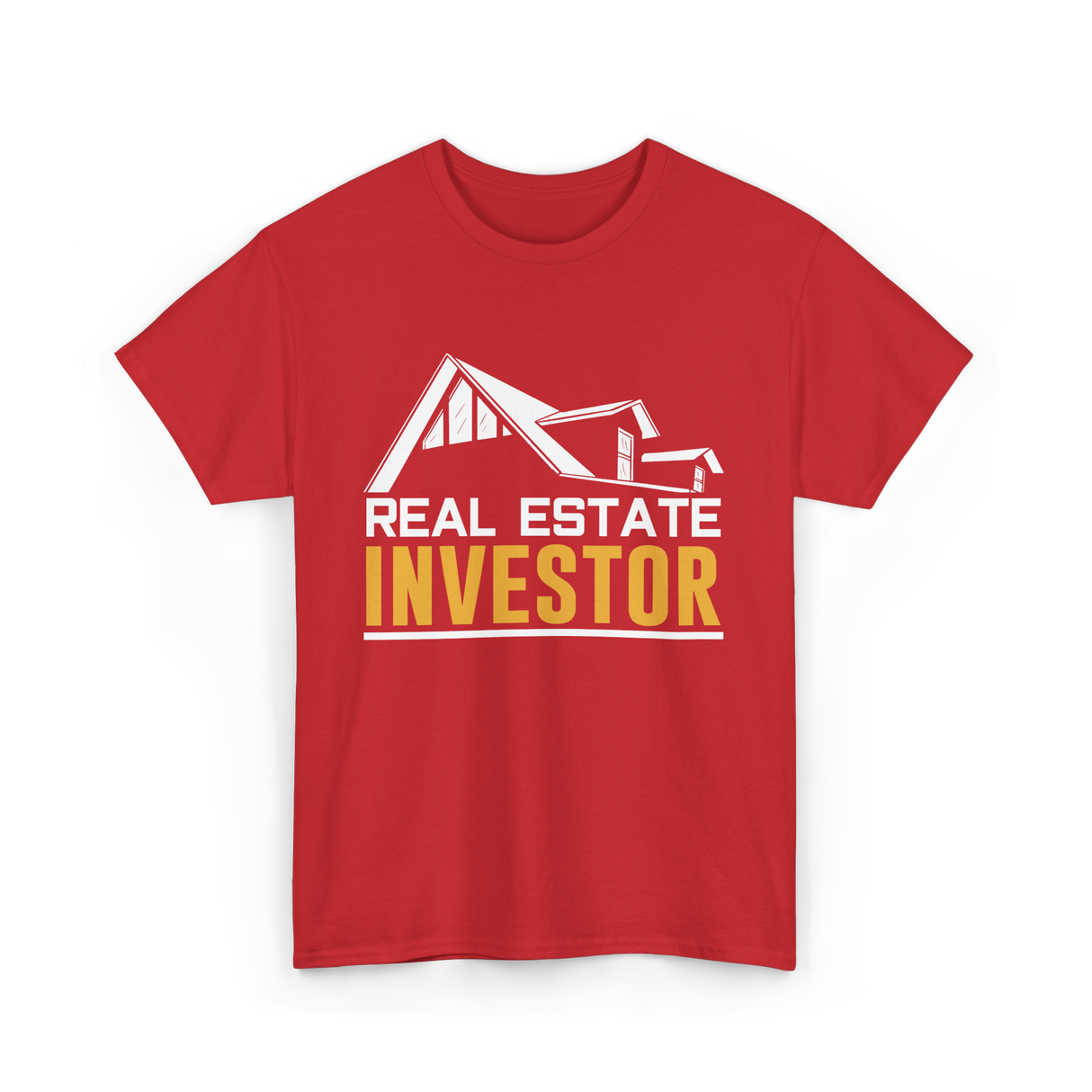 Real Estate Investor Investing T-Shirt - Red