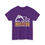 Real Estate Investor Investing T-Shirt - Purple