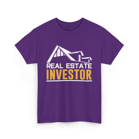 Real Estate Investor Investing T-Shirt - Purple