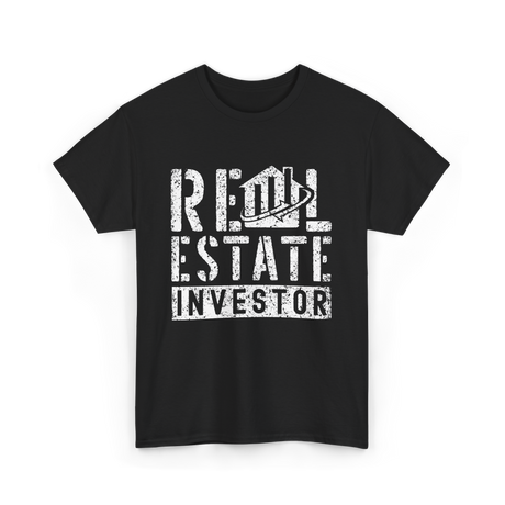 Real Estate Investor Real Estate Investing T-Shirt - Black