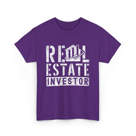 Real Estate Investor Real Estate Investing T-Shirt - Purple