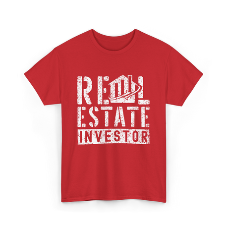 Real Estate Investor Real Estate Investing T-Shirt - Red