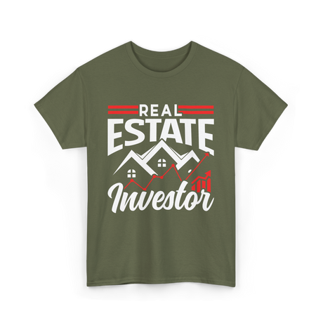 Real Estate Investor T-Shirt - Military Green