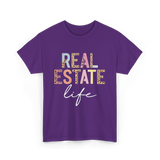 Real Estate Life Realtor Agent T-Shirt - Purple