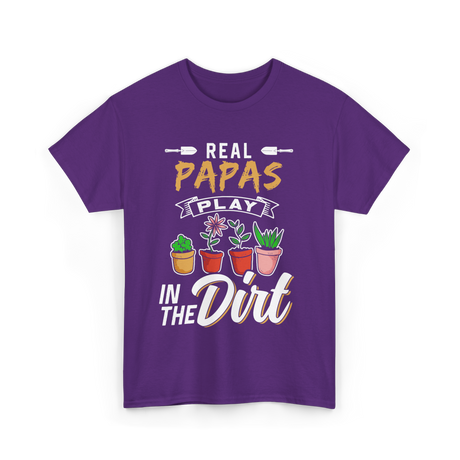 Real Papas Play Gardening Garden T-Shirt - Purple