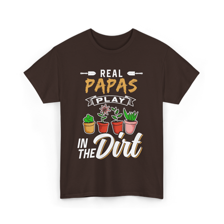 Real Papas Play Gardening Garden T-Shirt - Dark Chocolate