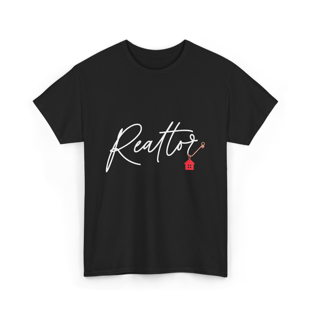 Realtor Home Real Estate T-Shirt - Black