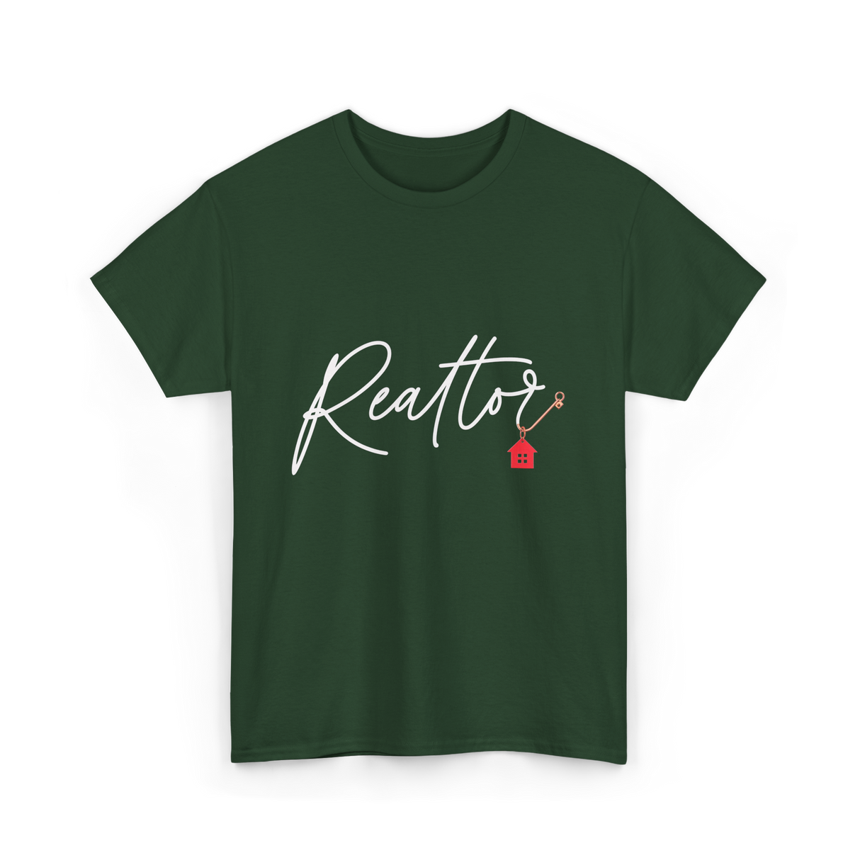 Realtor Home Real Estate T-Shirt - Forest Green