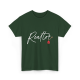 Realtor Home Real Estate T-Shirt - Forest Green