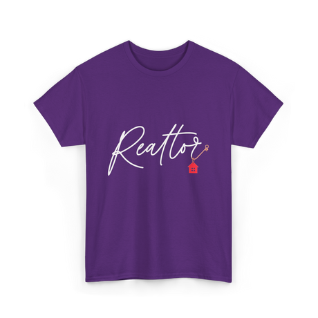 Realtor Home Real Estate T-Shirt - Purple