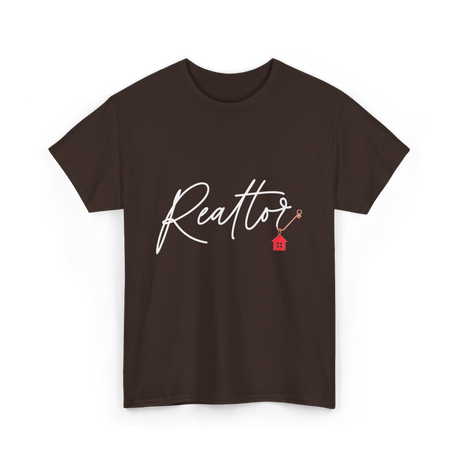 Realtor Home Real Estate T-Shirt - Dark Chocolate