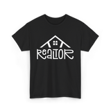 Realtor Real Estate Home T-Shirt - Black