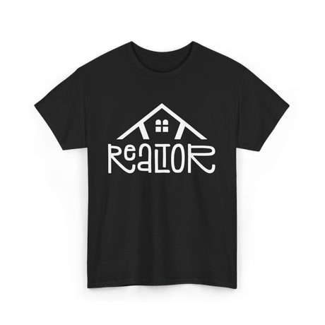 Realtor Real Estate Home T-Shirt - Black