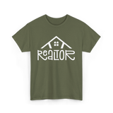 Realtor Real Estate Home T-Shirt - Military Green