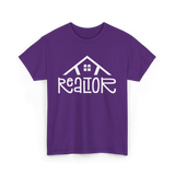 Realtor Real Estate Home T-Shirt - Purple