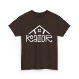 Realtor Real Estate Home T-Shirt - Dark Chocolate