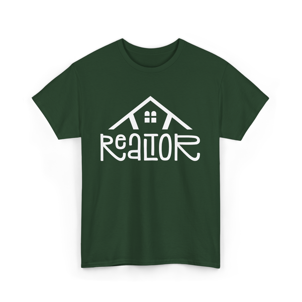 Realtor Real Estate Home T-Shirt - Forest Green