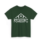 Realtor Real Estate Home T-Shirt - Forest Green